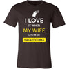 Graffiting Shirt - I love it when my wife lets me go Graffiting - Hobby Gift-T-shirt-Teelime | shirts-hoodies-mugs