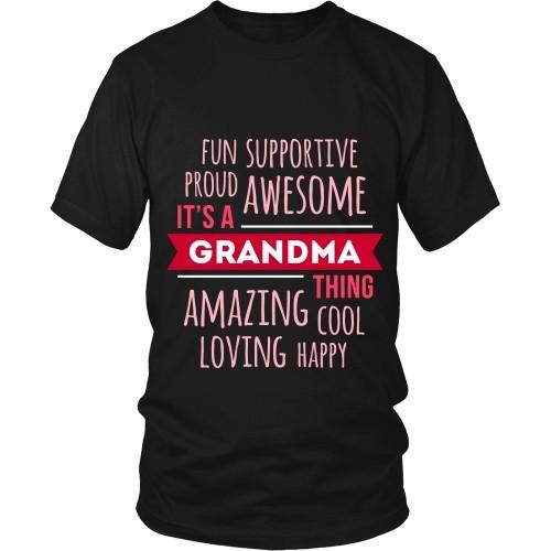 Grandma T Shirt - Fun Supportive Proud Awesome It's a Grandma thing Amazing Cool Loving Happy-T-shirt-Teelime | shirts-hoodies-mugs