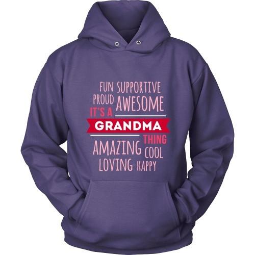 Grandma T Shirt - Fun Supportive Proud Awesome It's a Grandma thing Amazing Cool Loving Happy-T-shirt-Teelime | shirts-hoodies-mugs