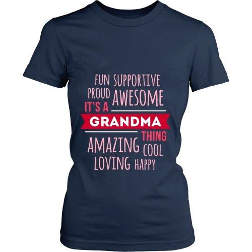 Grandma T Shirt - Fun Supportive Proud Awesome It's a Grandma thing Amazing Cool Loving Happy-T-shirt-Teelime | shirts-hoodies-mugs