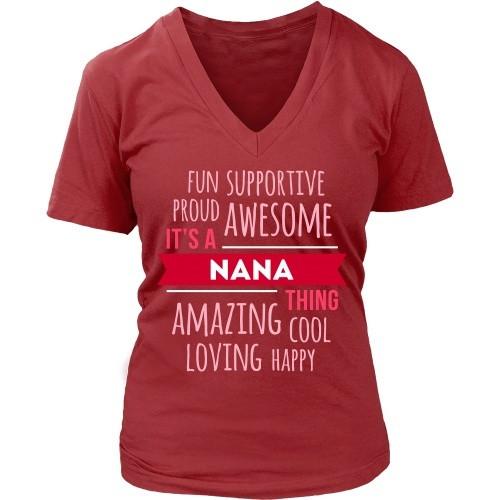 Grandma T Shirt - Fun Supportive Proud Awesome It's a Nana thing Amazing Cool Loving Happy-T-shirt-Teelime | shirts-hoodies-mugs