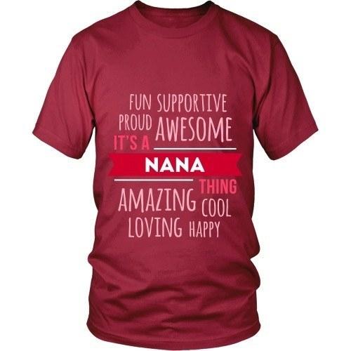 Grandma T Shirt - Fun Supportive Proud Awesome It's a Nana thing Amazing Cool Loving Happy-T-shirt-Teelime | shirts-hoodies-mugs