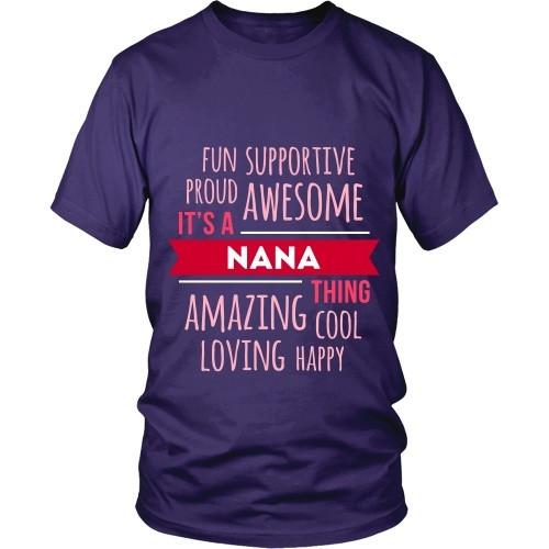 Grandma T Shirt - Fun Supportive Proud Awesome It's a Nana thing Amazing Cool Loving Happy-T-shirt-Teelime | shirts-hoodies-mugs