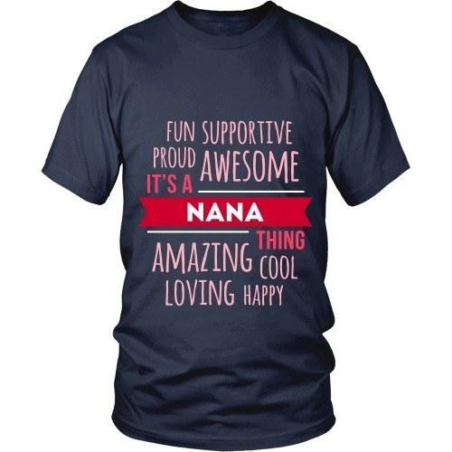 Grandma T Shirt - Fun Supportive Proud Awesome It's a Nana thing Amazing Cool Loving Happy-T-shirt-Teelime | shirts-hoodies-mugs