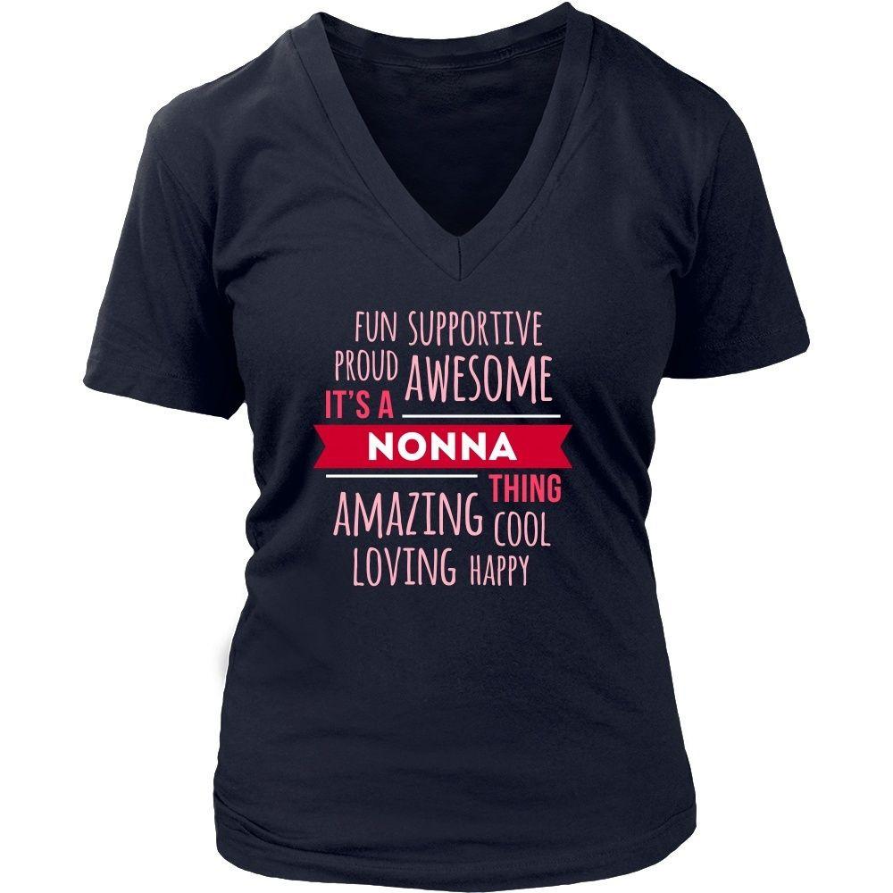 Grandma T Shirt - It's a Nonna thing Fun Supportive Proud Awesome Happy Grandma-T-shirt-Teelime | shirts-hoodies-mugs