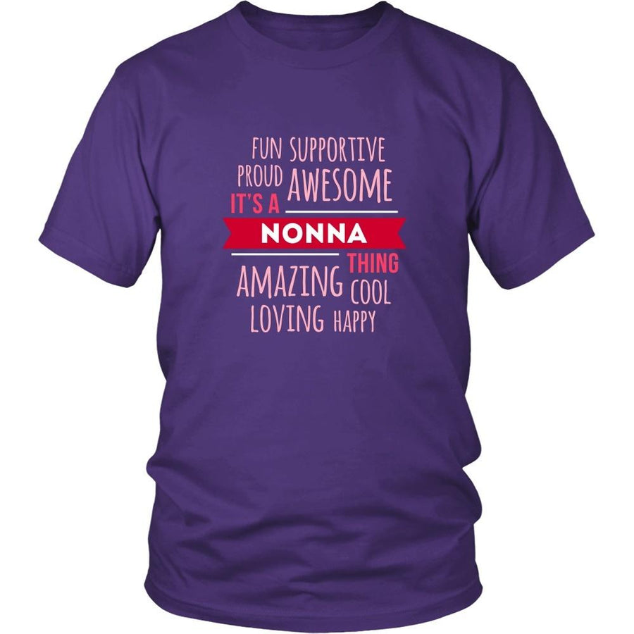 Grandma T Shirt - It's a Nonna thing Fun Supportive Proud Awesome Happy Grandma-T-shirt-Teelime | shirts-hoodies-mugs