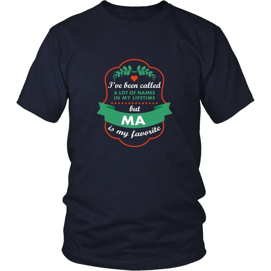 Grandma T Shirt - I've been called a lot of names in my lifetime but Ma is my favorite-T-shirt-Teelime | shirts-hoodies-mugs