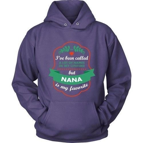 Grandma T Shirt - I've been called a lot of names in my lifetime but Nana is my favorite-T-shirt-Teelime | shirts-hoodies-mugs
