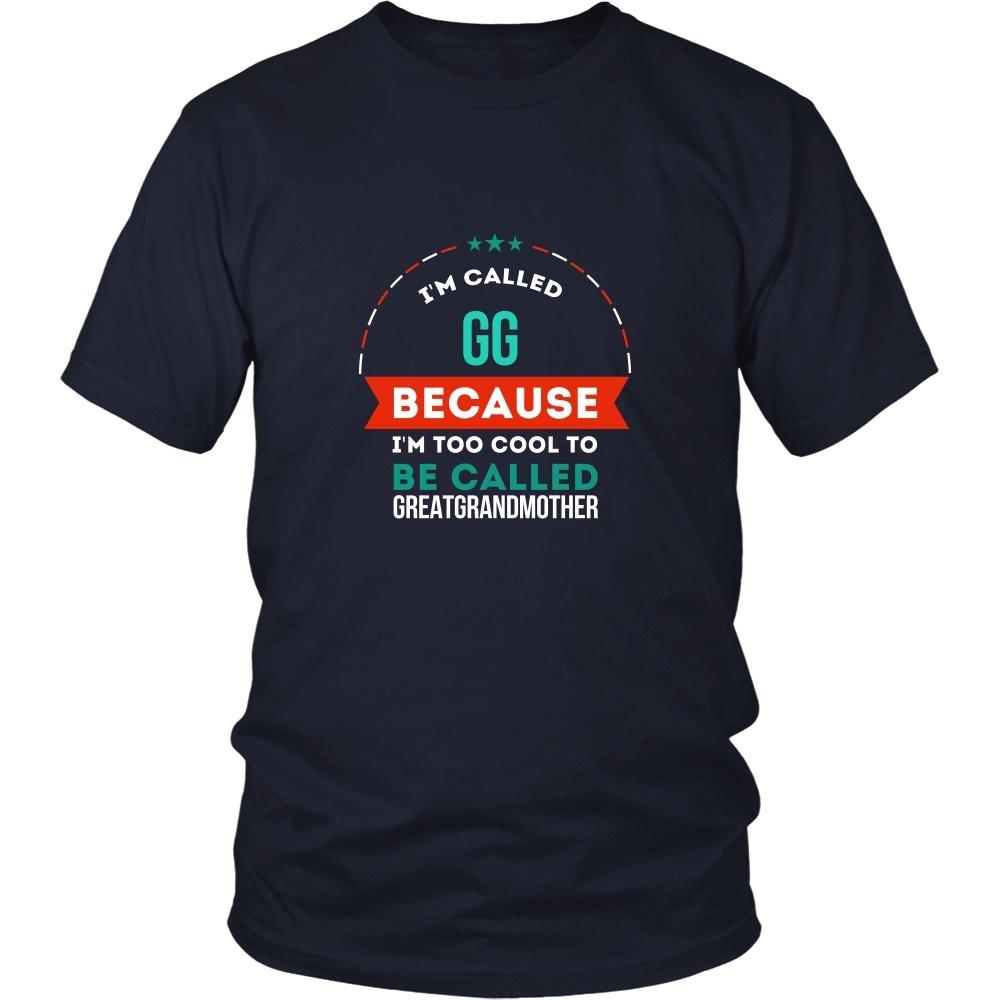 Grandmother T shirt - I'm Caled GG because I'm Too Cool to be Called Greatgrandmother-T-shirt-Teelime | shirts-hoodies-mugs