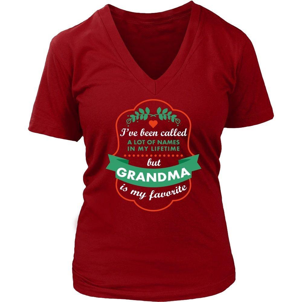 Grandmother T Shirt - I've been called a lot of names in my lifetime but Grandma is my favorite-T-shirt-Teelime | shirts-hoodies-mugs