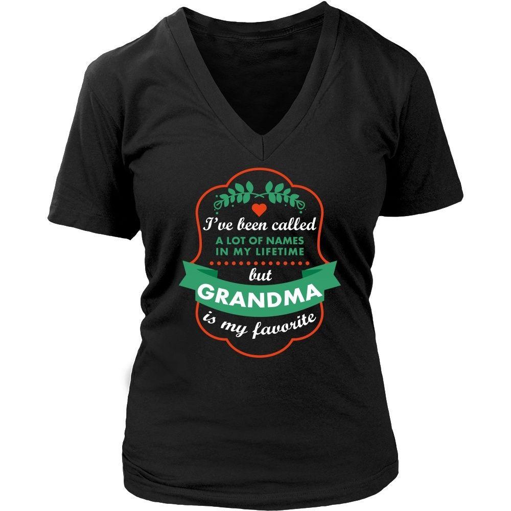 Grandmother T Shirt - I've been called a lot of names in my lifetime but Grandma is my favorite-T-shirt-Teelime | shirts-hoodies-mugs