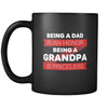 Grandpa Being a dad is an honor being a grandpa is priceless 11oz Black Mug-Drinkware-Teelime | shirts-hoodies-mugs