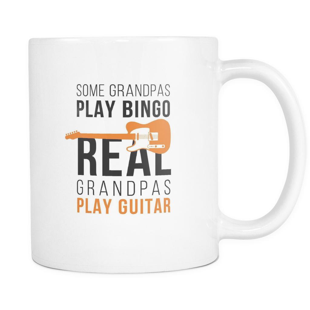 Grandpa coffee cup - Real Grandpas play Guitar-Drinkware-Teelime | shirts-hoodies-mugs