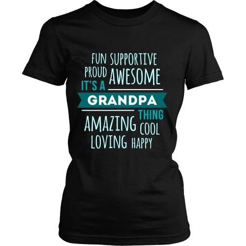 Grandpa T Shirt - Fun Supportive Proud Awesome It's a Grandpa thing Amazing Cool Loving Happy-T-shirt-Teelime | shirts-hoodies-mugs
