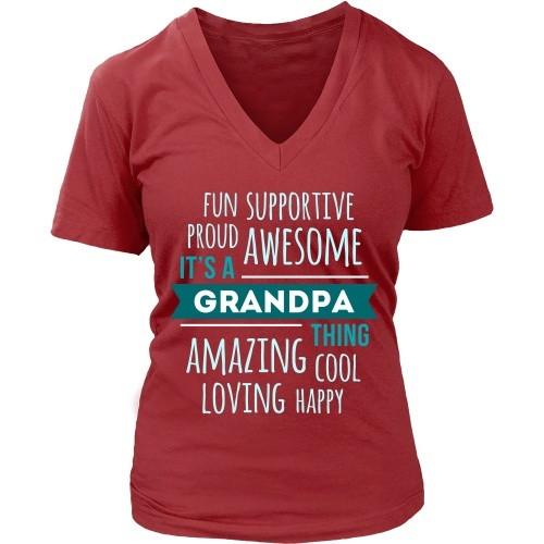 Grandpa T Shirt - Fun Supportive Proud Awesome It's a Grandpa thing Amazing Cool Loving Happy-T-shirt-Teelime | shirts-hoodies-mugs