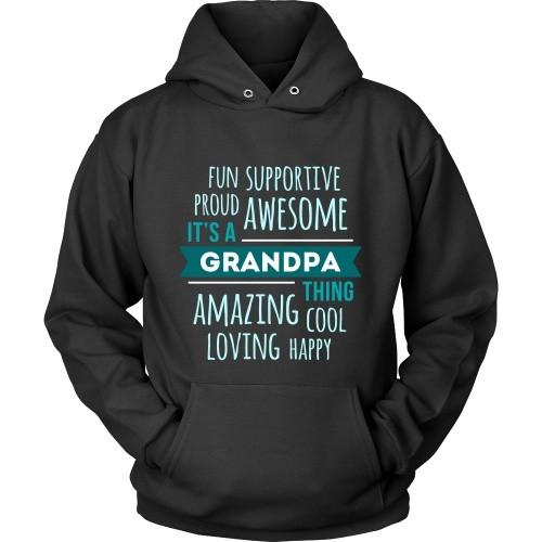 Grandpa T Shirt - Fun Supportive Proud Awesome It's a Grandpa thing Amazing Cool Loving Happy-T-shirt-Teelime | shirts-hoodies-mugs