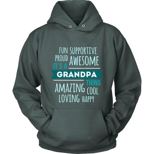 Grandpa T Shirt - Fun Supportive Proud Awesome It's a Grandpa thing Amazing Cool Loving Happy-T-shirt-Teelime | shirts-hoodies-mugs