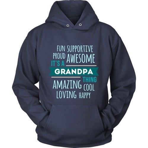Grandpa T Shirt - Fun Supportive Proud Awesome It's a Grandpa thing Amazing Cool Loving Happy-T-shirt-Teelime | shirts-hoodies-mugs