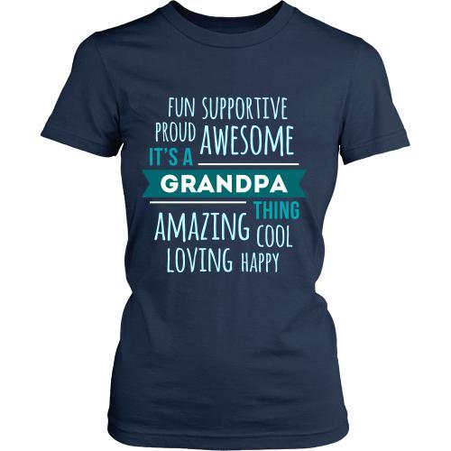Grandpa T Shirt - Fun Supportive Proud Awesome It's a Grandpa thing Amazing Cool Loving Happy-T-shirt-Teelime | shirts-hoodies-mugs