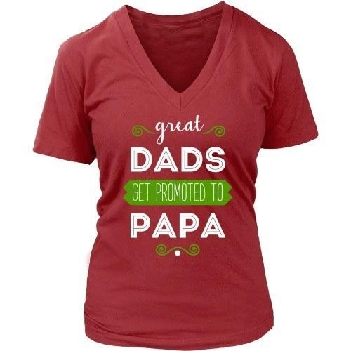 Grandpa T Shirt - Great Dads get promoted to Papa-T-shirt-Teelime | shirts-hoodies-mugs