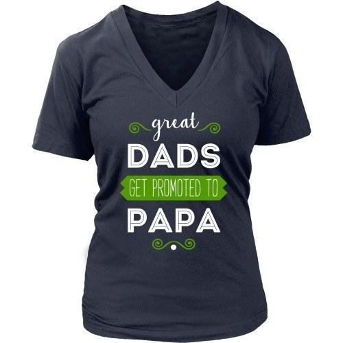 Grandpa T Shirt - Great Dads get promoted to Papa-T-shirt-Teelime | shirts-hoodies-mugs