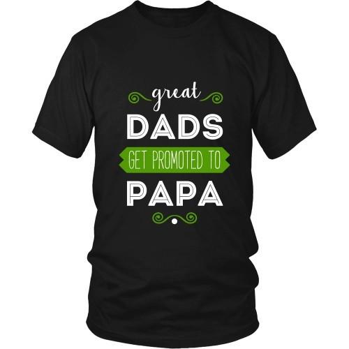Grandpa T Shirt - Great Dads get promoted to Papa-T-shirt-Teelime | shirts-hoodies-mugs
