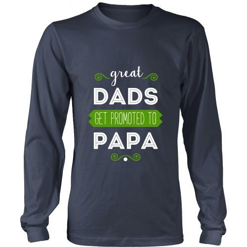 Grandpa T Shirt - Great Dads get promoted to Papa-T-shirt-Teelime | shirts-hoodies-mugs