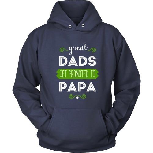 Grandpa T Shirt - Great Dads get promoted to Papa-T-shirt-Teelime | shirts-hoodies-mugs