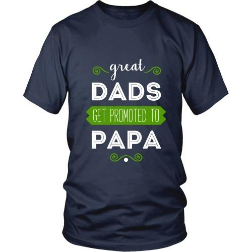 Grandpa T Shirt - Great Dads get promoted to Papa-T-shirt-Teelime | shirts-hoodies-mugs