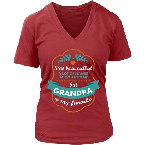 Grandpa T Shirt - I've been called a lot of names in my lifetime but Grandpa is my favourite-T-shirt-Teelime | shirts-hoodies-mugs