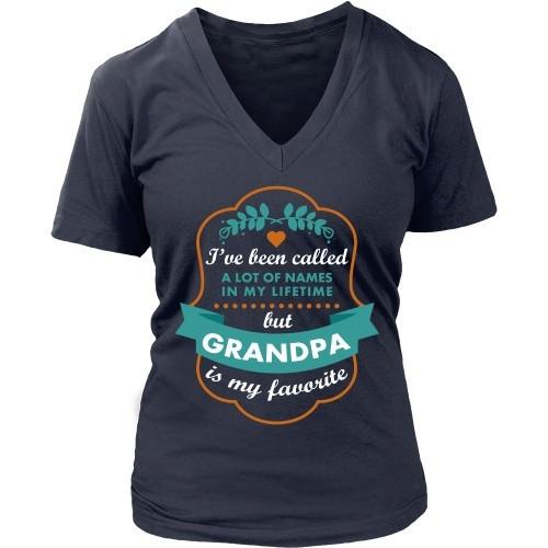 Grandpa T Shirt - I've been called a lot of names in my lifetime but Grandpa is my favourite-T-shirt-Teelime | shirts-hoodies-mugs