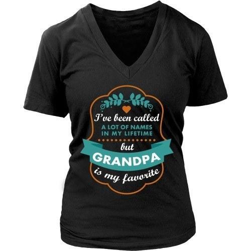 Grandpa T Shirt - I've been called a lot of names in my lifetime but Grandpa is my favourite-T-shirt-Teelime | shirts-hoodies-mugs