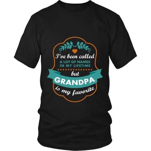 Grandpa T Shirt - I've been called a lot of names in my lifetime but Grandpa is my favourite-T-shirt-Teelime | shirts-hoodies-mugs
