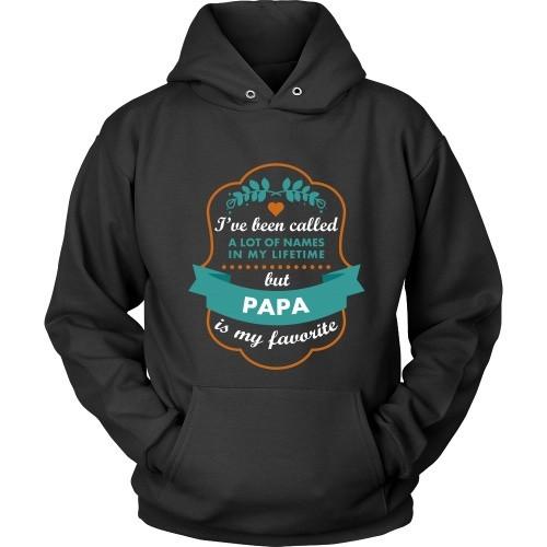 Grandpa T Shirt - I've been called a lot of names in my lifetime but Papa is my favourite-T-shirt-Teelime | shirts-hoodies-mugs