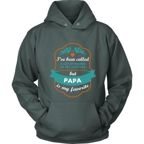 Grandpa T Shirt - I've been called a lot of names in my lifetime but Papa is my favourite-T-shirt-Teelime | shirts-hoodies-mugs