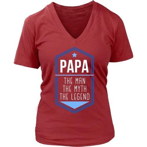 Grandpa T Shirt - Papa The Man The Myth The Legend-T-shirt-Teelime | shirts-hoodies-mugs