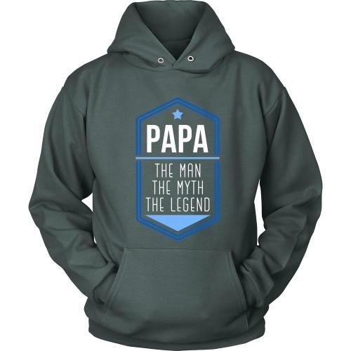 Grandpa T Shirt - Papa The Man The Myth The Legend-T-shirt-Teelime | shirts-hoodies-mugs