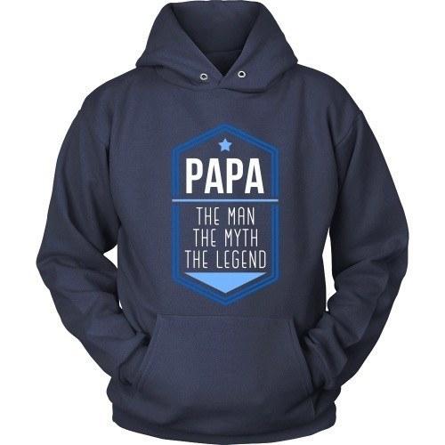 Grandpa T Shirt - Papa The Man The Myth The Legend-T-shirt-Teelime | shirts-hoodies-mugs