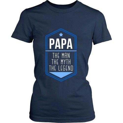 Grandpa T Shirt - Papa The Man The Myth The Legend-T-shirt-Teelime | shirts-hoodies-mugs