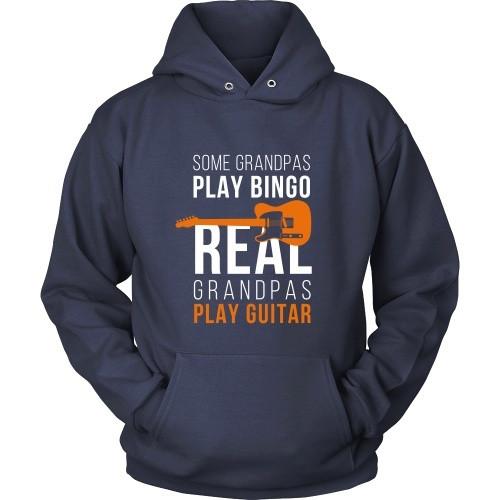 Grandpa T Shirt - Some Grandpas play Bingo Real Grandpas play Quitar-T-shirt-Teelime | shirts-hoodies-mugs