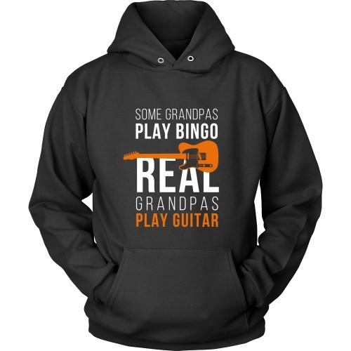 Grandpa T Shirt - Some Grandpas play Bingo Real Grandpas play Quitar-T-shirt-Teelime | shirts-hoodies-mugs
