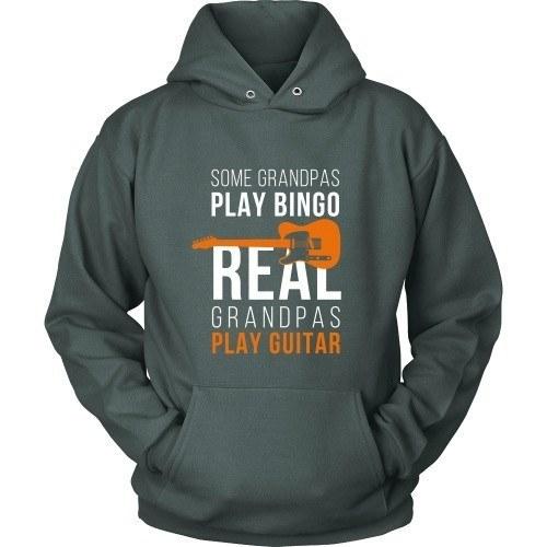 Grandpa T Shirt - Some Grandpas play Bingo Real Grandpas play Quitar-T-shirt-Teelime | shirts-hoodies-mugs