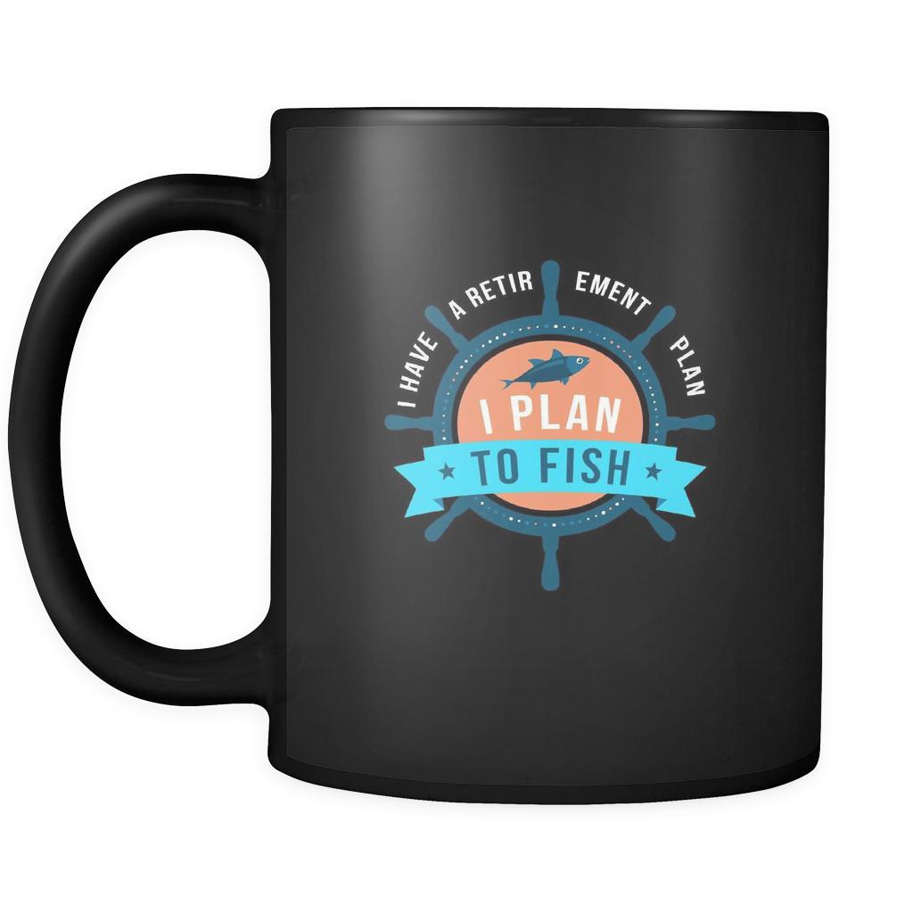 Grandparents I have a retirement plan I plan to fish 11oz Black Mug-Drinkware-Teelime | shirts-hoodies-mugs