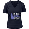 Gray Wolf Shirt - Alpha Wolf - Animal Lover Gift-T-shirt-Teelime | shirts-hoodies-mugs