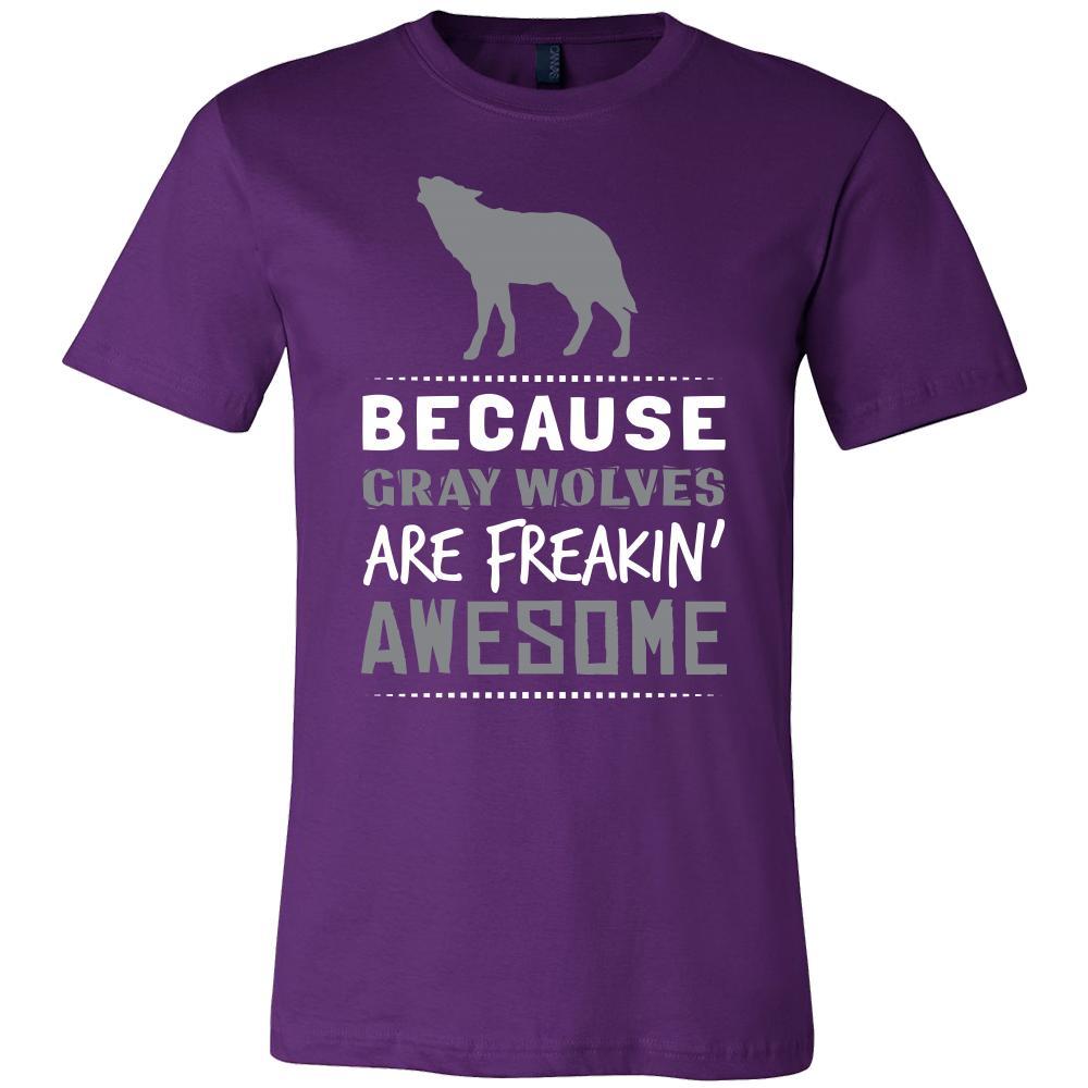 Gray Wolf Shirt - Freakin Awesome - Animal Lover Gift-T-shirt-Teelime | shirts-hoodies-mugs