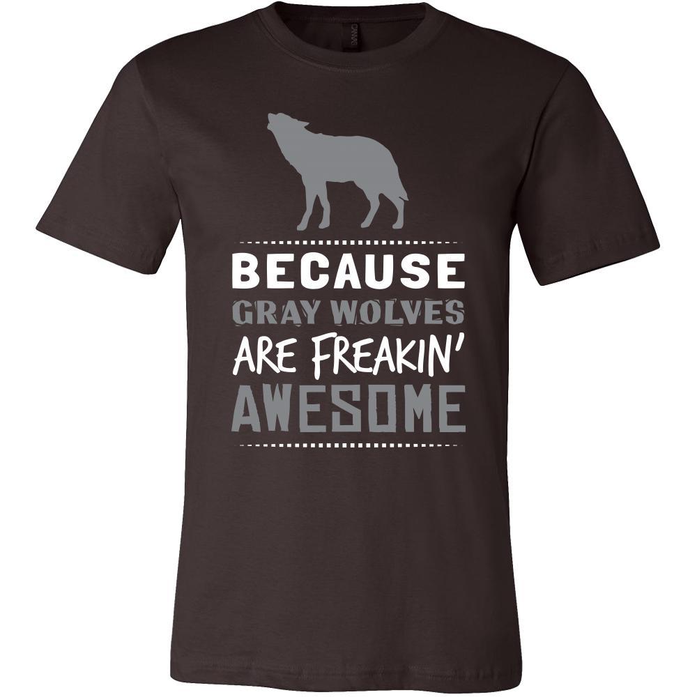 Gray Wolf Shirt - Freakin Awesome - Animal Lover Gift-T-shirt-Teelime | shirts-hoodies-mugs