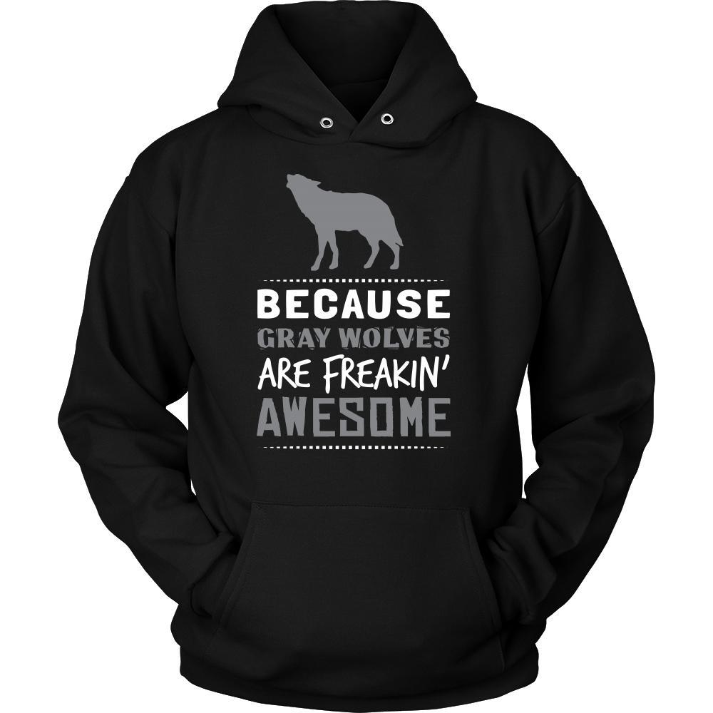 Gray Wolf Shirt - Freakin Awesome - Animal Lover Gift-T-shirt-Teelime | shirts-hoodies-mugs