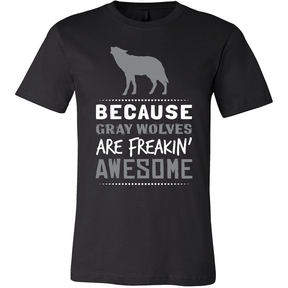 Gray Wolf Shirt - Freakin Awesome - Animal Lover Gift-T-shirt-Teelime | shirts-hoodies-mugs