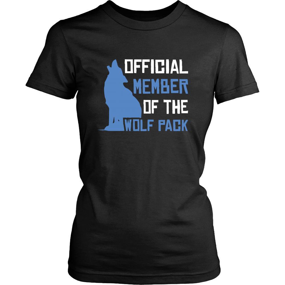 Gray Wolf Shirt - Official Member - Animal Lover Gift-T-shirt-Teelime | shirts-hoodies-mugs