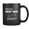 Great Dane Proud Great Dane Daddy 11oz Black Mug-Drinkware-Teelime | shirts-hoodies-mugs